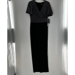 ONYX Nite Women's Size‎ 12 Black/Shimmer Romper NWT!